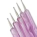 Umiwe(TM) 2 Way Dotting Pen Marbleizing Tool Nail Art Paint (Purple,Set of 5) With Umiwe Accessory
