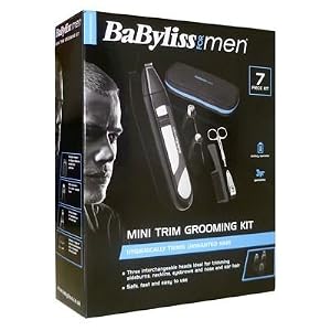 NEW BABYLISS MINI TRIM BATTERY HAIR TRIMMER CLIPPER SHAVER NOSE EAR EYEBROW KIT - Image 2