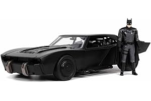 Jada- Batman Batmobile 2022, 253215010, Auto Metallo, Colore Nero, Scala 1:24
