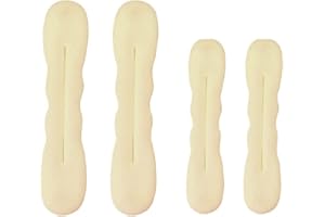 ZKSXOA Hair Bun Maker, 4 Pieces, Magic Foam Sponge Bun Hair, Twist Curler, Sponge Twister, Magic Hair Bun Maker, Easy Perfect Bun Tool, for Women and Girls (Beige)