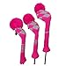 Produktbild Rose Grey Color Argyle Style Golf Pom Pom Headcover Set of 3 for Driver, Fairway, and Hybrid by Scott Edwards