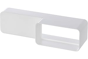 LIRAST 220x55mm – 110x55mm Riduttore per Tubo Rettangolare - Raccordo per Tubi in Plastica