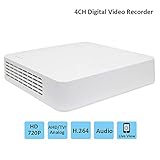 Grabadoras DVR de 4 canales, compatibles con HD-TVI, AHD y cámaras analógicas