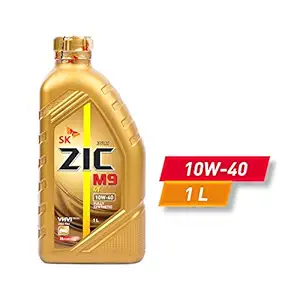 SK ZIC M9 10W-40 (1 L) 100% Fully Synthetic Bike Engine Oil with Proprietary VHVI Technology