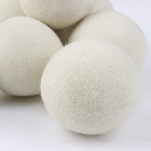 Litian 8er Pack 7cm Trocknerbälle, Aus 100% Premium-Schafwolle, Wäschetrockner Bälle für Wäschetrockner - 4