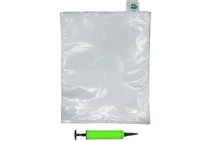 MIUPOO Packaging Air Bags,Clear Plastic Inflatable Air Packaging Protector Bag with Free Pump Cushion,Air Inflatable Cushion Blocking Packaging Bag,10x12 Inches,50 Pieces