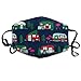 Produktbild Christmas Camper Xmas Holiday Cute Christmas Retro Red and Green Designs Cute for Xmas Anti-dust Cotton Mouth Face Masks Reusable for Outdoor Half Face Masks