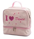 Girls Pink Satin School Ballet Love Dance Shoe Hand Bag By Katz Dancewear KB62