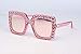 Produktbild Sonnenbrillen. Frauen Sonnenbrille Glitter Square Damen Retro Marke Desginer Mode Frauen Schattierungen Outdoor Reisen Sommer Staub Uv400 Rosa