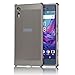 Produktbild Sony Xperia XZ Hülle,Sunroyal Ultra-dünne Metallgehäuse Hybride Alurahmen Rückwandplatine Schutzhülle,Luxus Noble Schwarz Metal Frame Aluminium Metal Bumper Gehärtetem Glas Back Cover Stoßfest Kratzfeste Handy Schutzhülle Tasche Case für Sony Xperia XZ-Black