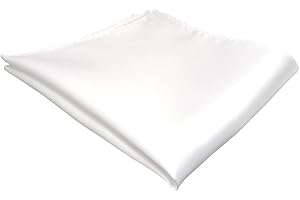 TigerTie Joli mouchoir tissé en satin, mouchoir design de couleur unie, 100 % soie
