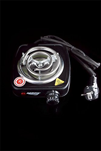 Samaya Hot Plate Kohleanzünder Heizplatte Kohlebrenner zum elektrischen Anzünden von Shisha-Kohle oder auch Grill-Kohle auf einer Heizspirale