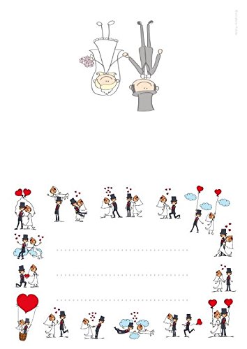 Lustige Tischkarten / Platzkarten / Namenskarten für Ihre Hochzeit SET 1, bestehend aus 10 St. – hochwertiger Bilderdruck auf festem Karton, perfekt für junge und junggebleibene Hochzeitspaare - 3