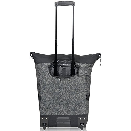 Einkaufstrolley Keanu WHEEL Trolley Shopping Damentasche Einkaufsroller Korb Shopper – Trinity – FABRAUSWAHL (Black Jacquard) - 5