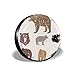 Produktbild ErwangGo Tire Cover Wheel Covers,Different Bears with Grunge Design Growling Animal Portraits Silhouettes Retro Style,for SUV Truck Camper Travel Trailer Accessories(14,15,16,17 Inch) 14