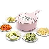 Praktisch und innovativ: Ob es darum geht, aus Ihrem Teller einen Gourmetgenuss zu machen, die schönsten Salate zuzubereiten, um Ihre Gäste zu verblüffen, gesunde Rohkostnudeln zuzubereiten oder Ihrer Familie mit Hilfe von gesunde und frische Kartoffelchips zu geben Mit dem Mandolinenschneider können Sie dies gut und effizient erledigen. Auf diese Weise können Sie Kohlenhydrate und kalorienreiche Lebensmittel am schnellsten durch zahlreiche gesunde vegetarische Alternativen ersetzen.