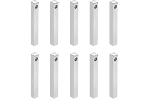 UNICRAFTALE Colgantes Rectangulares Dorados Colgantes de Barra Encantos de Barras Verticales 304 Colgantes de Collar de Acero Inoxidable Colgante Grabable de Metal