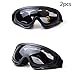 Produktbild QHIU Schutzbrillen Winddichte Staubdicht UV-Schutz Taktische Militärische Armee Motorrad für Jagd Skifahren Fahren Gläser Airsoft CS Brille Klettern Outdoor-winddicht(2PCS)