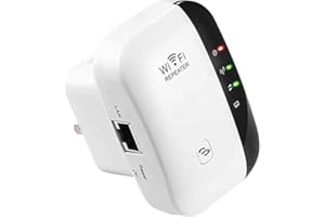 KAWER WiFi Extender Signal Booster Up to 4000sq.ft and 35 Devices, WiFi Range Extender, Wireless Internet Booster, Long Range Amplifier with Ethernet Port, 1-Tap Setup, Access Point