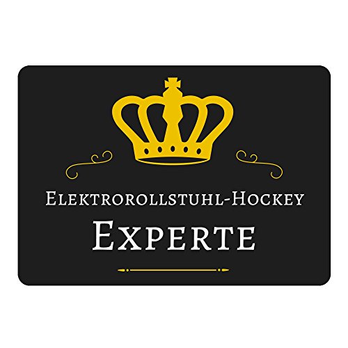 Preisvergleich Produktbild Mousepad Elektrorollstuhl-Hockey Experte schwarz