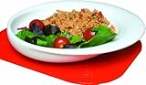NRS Healthcare Wade Dignity Sloped Ceramic Plate - White (Eligible for VAT relief in the UK)