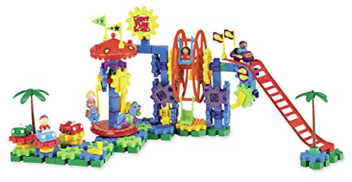 Learning Resources- Vertiginoso Set motorizado Dizzy Fun Land Gears, Color (LER9199)