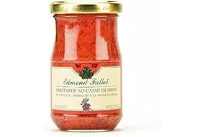 Moutarde de Dijon au cassis, fallot, 205gr