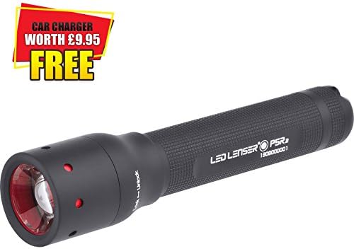 Advanced LED Lenser P5R.2 Professional Rechargeable Focusing Torch Black in Hard Case 270 Lumens with Car Charger Worth Â£9.95 [Pack of 1] --