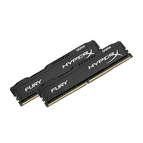 HyperX Fury HX421C14FBK2/8 - Memoria RAM (8 GB Kit, 2x4 GB) 2133MHz DDR4 Non-ECC CL14 DIMM (Compatible con Skylake)