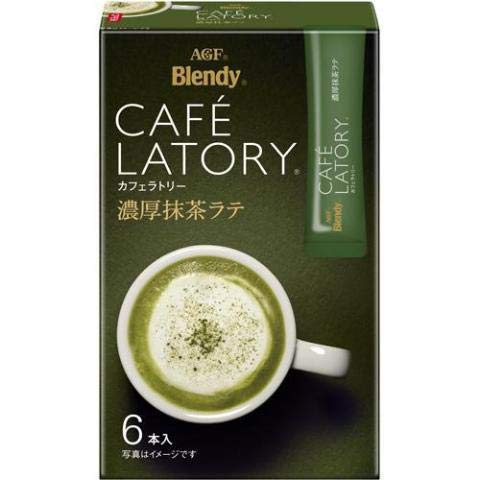 AGF Blendy Cafe Latory Rich Matcha Latte 6 varillas