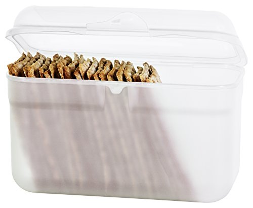 Rotho 1718800096 Funbox Vesperdose Brotbox Knäckebrotbox, BPA- und schadstofffrei, hergestellt in der Schweiz; ca. 19.5 x 10.5 x 12.5 cm, transparent - 2
