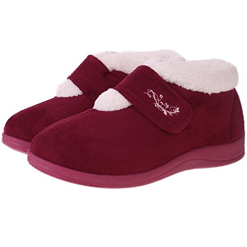 wide fit velcro slippers