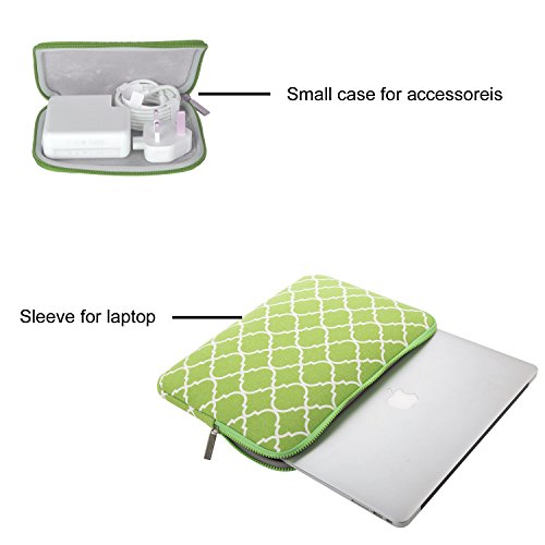 MOSISO Tasche Sleeve H  lle f  r 13-13 3 Zoll MacBook Pro  MacBook Air  Notebook Quatrefoil Stil Canvas Gewebe Laptoph  lle Schutzh  lle Laptoptasche 