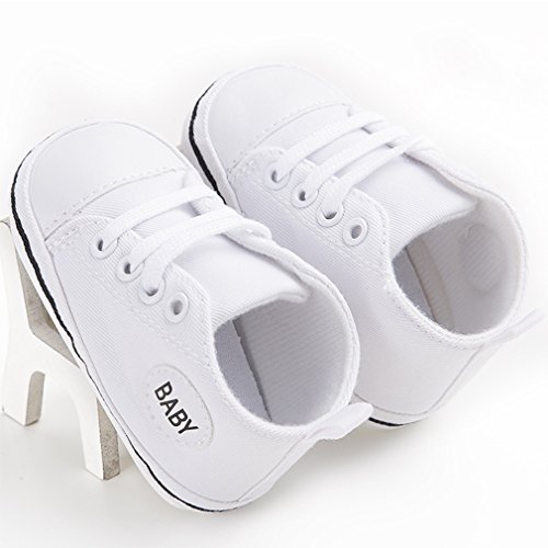 Süße Baby-Leinwand-Turnschuh Anti Skid weicher netter Trainer Schuhe 0-18M - 4
