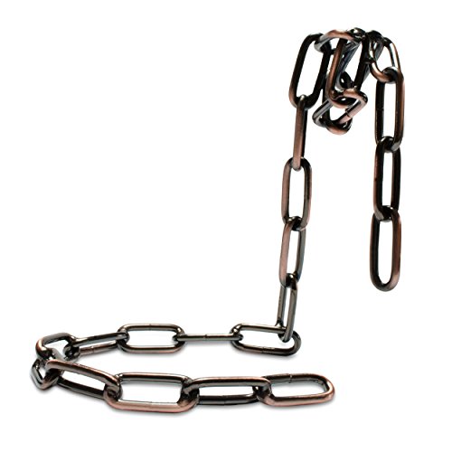 VENKON – Weinflaschenhalter „Kette“ Weinständer Metall Hängeweinregal – 19 x 15 x 14 cm – Farbe: Bronze - 6