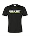 Produktbild Call Of Duty Infinite Warfare mit optional Gamer-Tag ID T Shirt Schwarz Herren Kinder Damen Personalisierte PS4 Xbox Kinder Frauen Medium schwarz