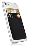 MyGadget Portafoglio per Smartphone - Protezione RFID e NFC - Porta Carte di Credito Cuffie o Soldi per Cellulare Apple iPhone, Samsung, Huawei - Nero