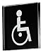Produktbild Sigel PA304 Toilettenschild / Türschild / WC-Schild Behinderten WC, 8,5 x 8,5 cm - weitere Symbole
