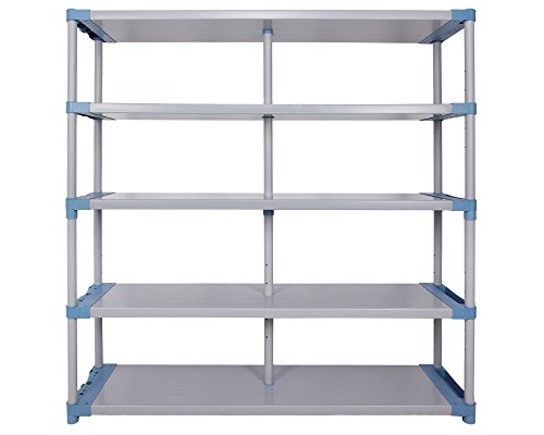 Preisvergleich Produktbild Ondis24 stabiles XXL Kunststoffregal Lageregal Schwerlastregal Haushaltregal Maxim UP für 170 cm breit mit 40 cm Tiefe