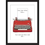 Personifizierter Liebesbrief /Personalised Love Letter - Ungerahmter Druck