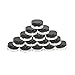 10g Empty Plastic Cosmetic Jars with Lids for Creams/Sample/Make-Up/Glitter Storage Refill Cosmetic Lotion Make up Balm Travel Tester For Xmas Halloween day Present Black (25)