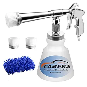 CARFKA High Pressure Car Cleaning Gun, Upgraded Professional Car Interior Cleaner Detailing Wash Gun with 1L Bottle, Wash Spray Bottle Nozzle with Metal Spinner (US Edition)