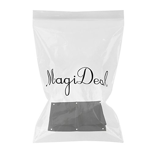 MagiDeal 2 Taschen Hängen Horizontal Gartenmauer Pflanz Taschen Sack Pflanzsack Pflanztasche Tasche Indoor / Outdoor-Kräutertopf - 2