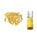 Produktbild 100 teilisolierte Flachsteckhülsen 6,3x0,8 gelb 4,0 bis 6,0 mm²