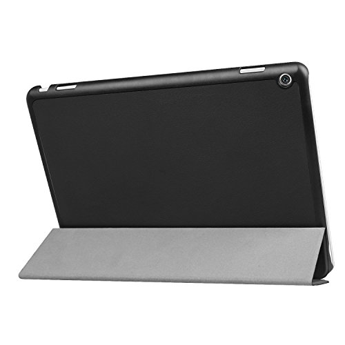 AVIDET Ultra Slim Huawei MediaPad M3 Lite 10 Hülle Case Superleicht Ständer Smart Shell Cover Schutzhülle Etui Tasche für Huawei MediaPad M3 Lite 10 Tablet-PC (Schwarz) - 2