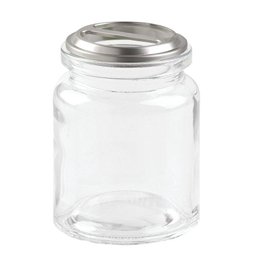 Interdesign 24210EU Westport Zahnbürstenhalter aus Glas, durchsichtig/gebürstet
