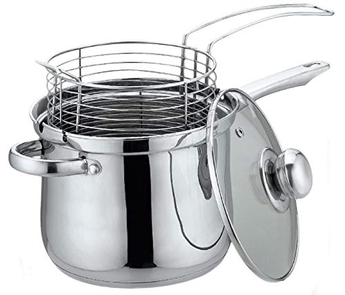 Friteuse avec panier hauteur friteuse 3,6L fritierpfanne karbontopf 4581 kH-friteuse