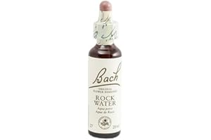 Bach - Flor de Bach Rock Water, Complemento Alimenticio, con Extracto de Flores de Agua de Roca, Uva de Alc 27% Vol, Ayuda a Gestionar las Emociones Cuando Se Quiere Ser Más Flexible - 20 ml