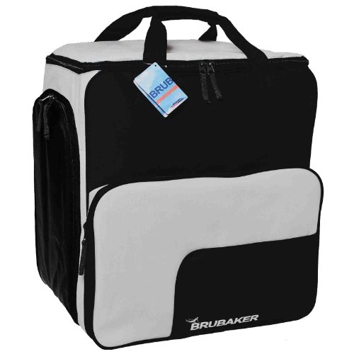 BRUBAKER-Super-Function-Skischuhtasche-mit-Rucksackfunktion-SchwarzSilber