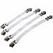 Produktbild King Do Way Set 4 PCS Drahtspanner Spannbetttuch Befestigungsclips Klammern für Bügeltisch Bügelbrettbezug Decke Bett Ironing Board Cover Clips